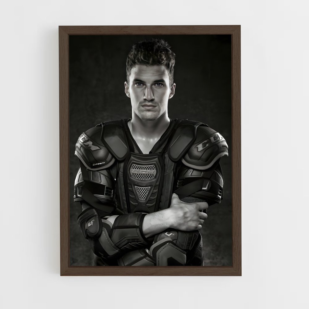 Poster Le Guerrier Stoïque – affiche Hockey sur glace (vue 5)